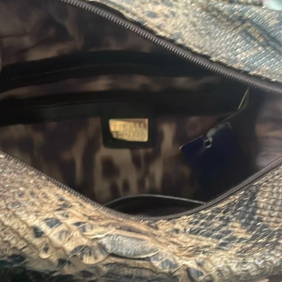 Stuart Weitzman Snake skin bag purse BRAND NEW HTF - Picture 8 of 11